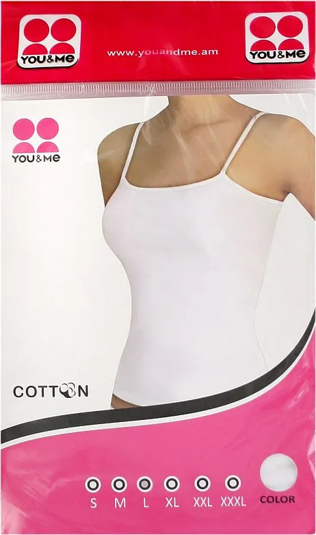 White T-Shirt "You & Me" L