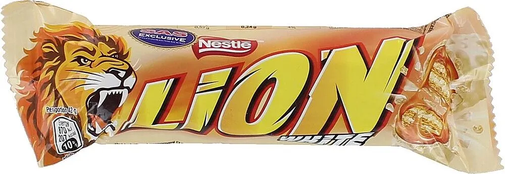 Շոկոլադե բատոն «Nestle Lion White» 42գ
