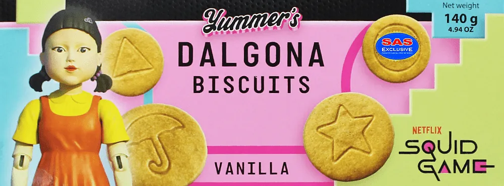 Vanilla cookie "Yummer's Dalgona Squid Game" 140g