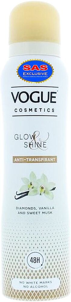 Antiperspirant spray "Vogue Glow & Shine" 150ml