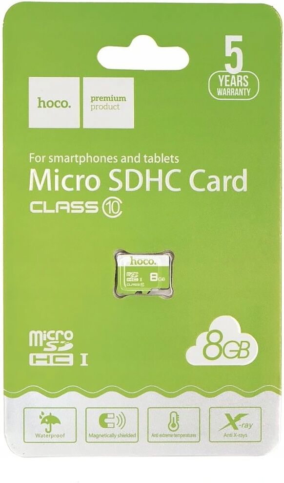 Հիշողության քարտ «Hoco Micro SD 8Gb Class 10»
