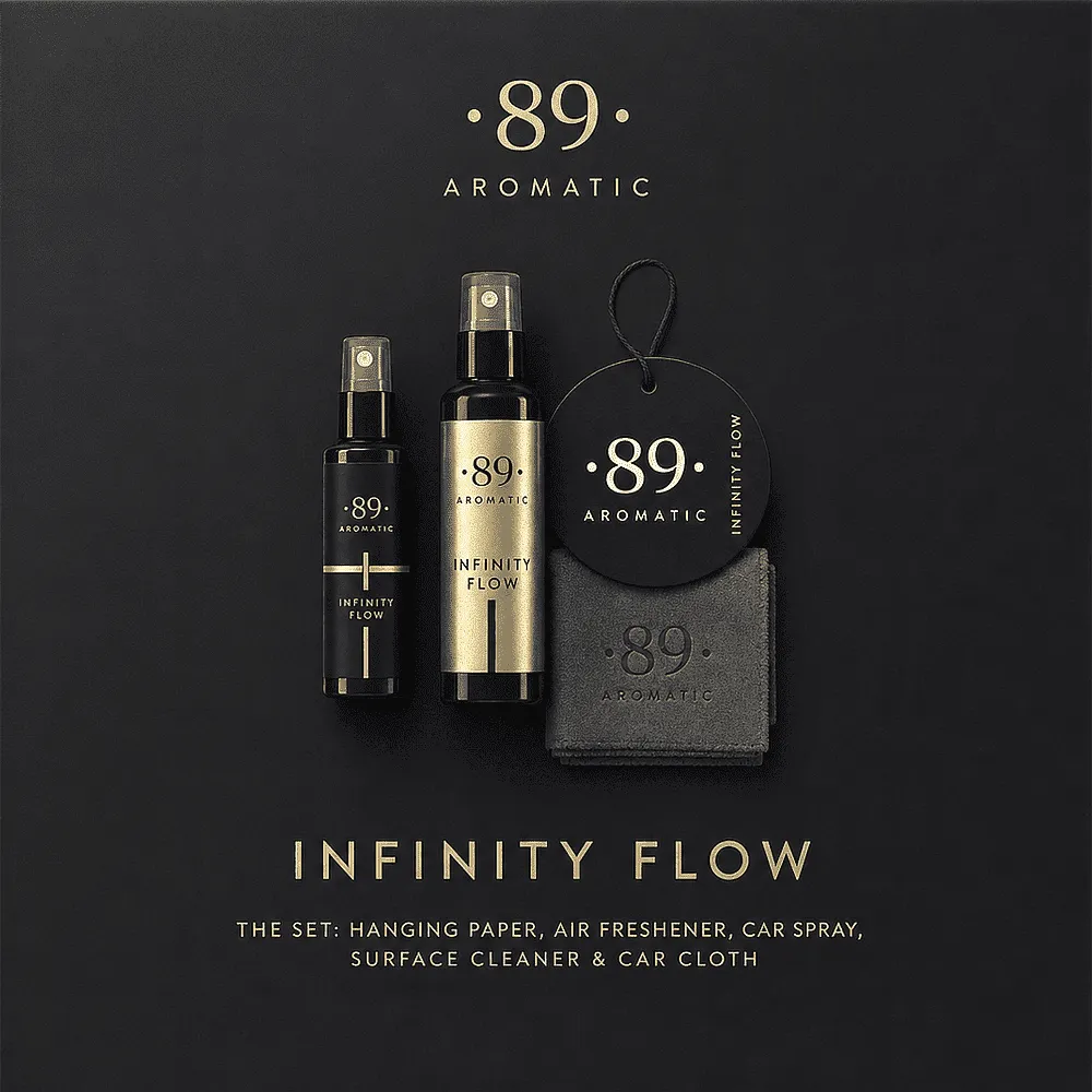 Car care set "89 Aromatic Infinity Flow" 4 pcs