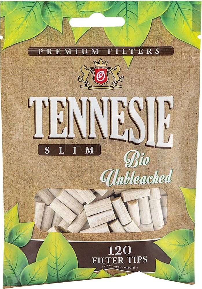 Cigarette filter "Tennesie Slim Bio Unbleached" 120 pcs
