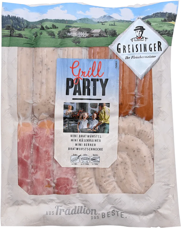 Sausage for grilling "Greisinger Grillparty" 450g 
