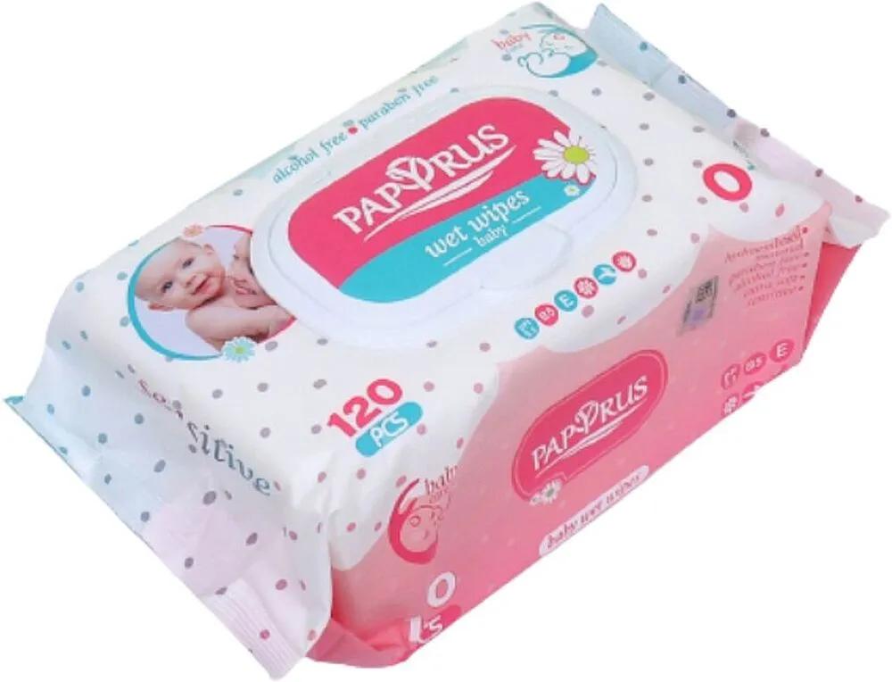 Baby wet wipes "Papyrus" 120 pcs
