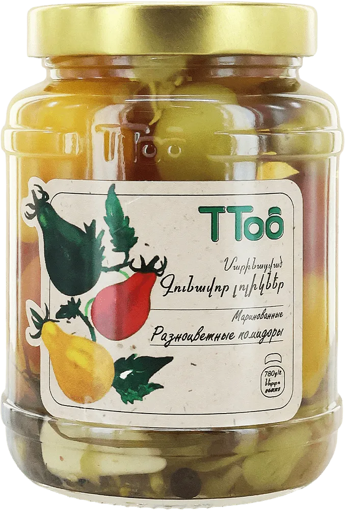 Marinated tomatoes "Ttoo" 780g
