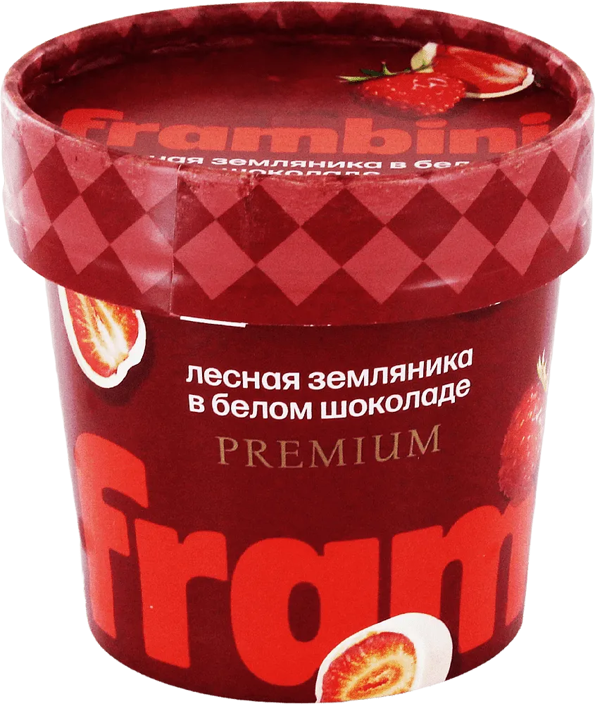 Wild strawberries in white chocolate "Frambini Premium" 60g
