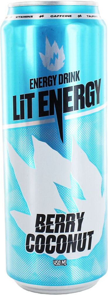 Էներգետիկ գազավորված ըմպելիք «Lit» 450մլ
