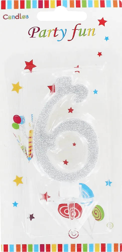 Birthday candle "Party Fun" N6
