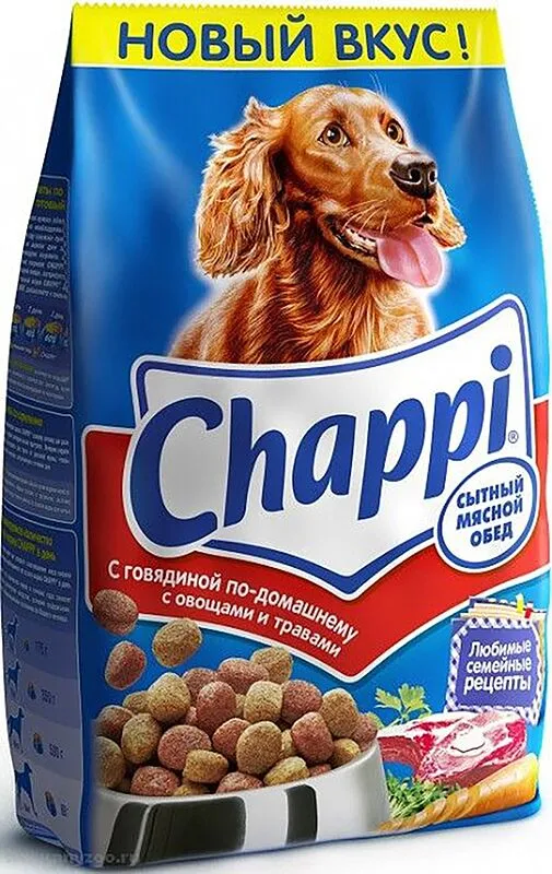 Շների կեր տավարի «Chappi» 600գ 