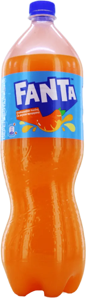 Refreshing carbonated exotic tangerine flavored drink "Fanta" 1.5l

