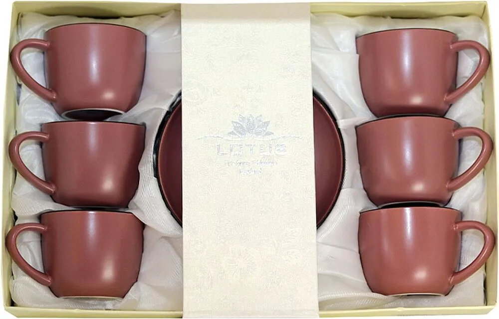 Glass "Lotus" 6 pcs
