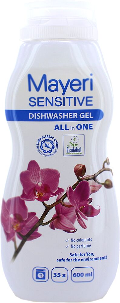 Dishwasher gel "Mayeri Sensitive" 600ml