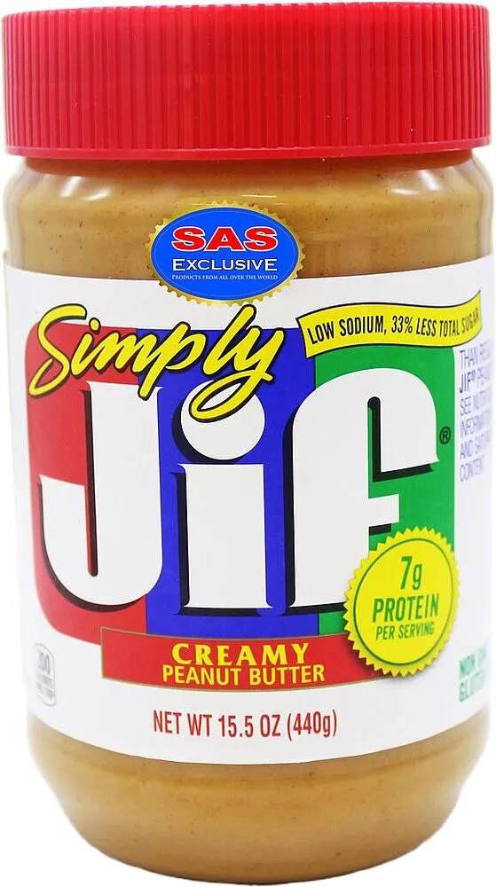 Գետնանուշի կրեմ «Jif Simply Creamy» 440գ
