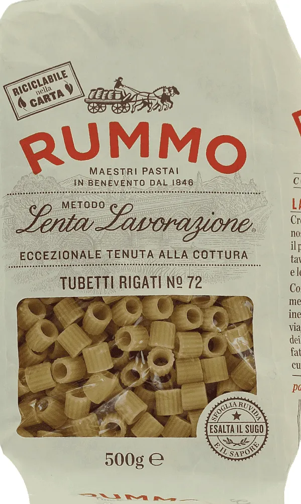 Pasta "Rummo Tubetti Rigati №72" 500g
