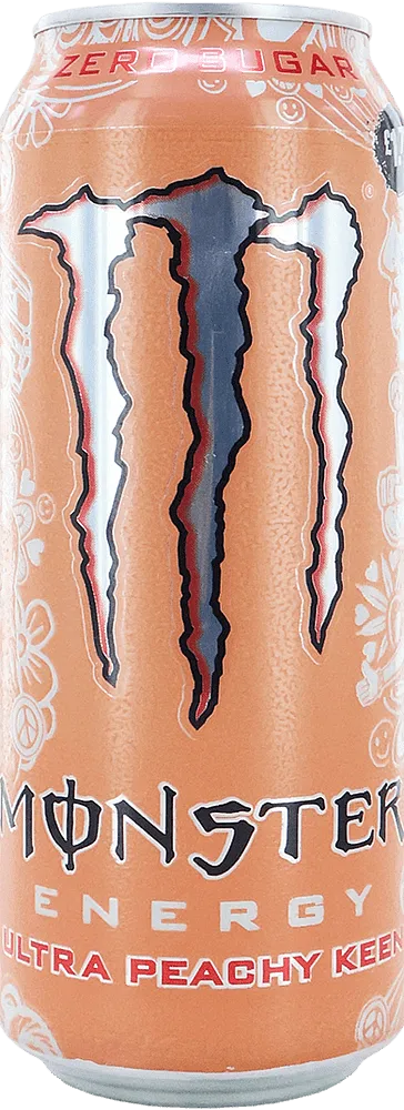 Էներգետիկ գազավորված ըմպելիք «Monster Energy Zero Ultra Peachy» 500մլ 
