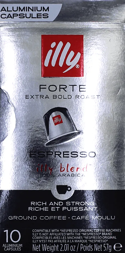 Coffee capsules "Illy Forte Esspreso" 10pcs, 57g
