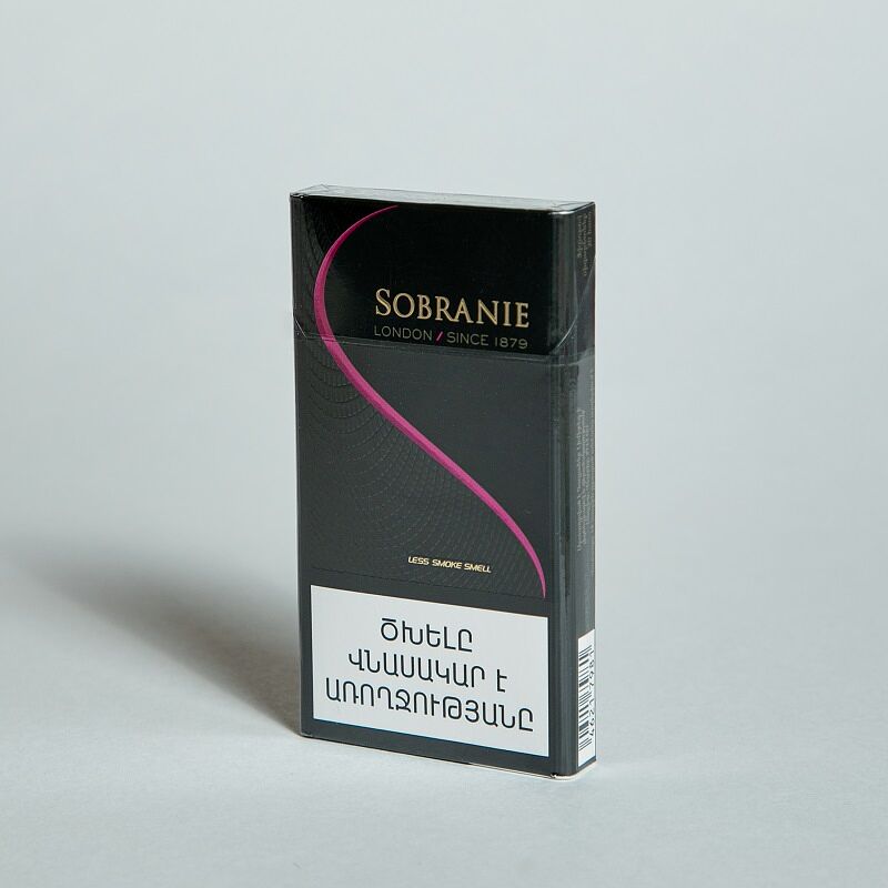 Ծխախոտ «Sobranie London Super Slims Black»  
