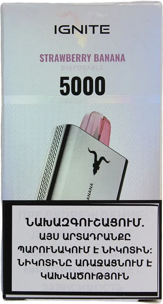 Electric pods with strawberry & banana flavor "Ignite" 5000 puffs
