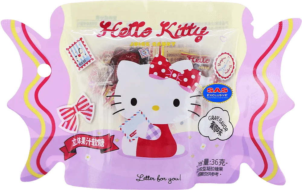 Դոնդողե կոնֆետներ «Hello Kitty Grape» 36գ