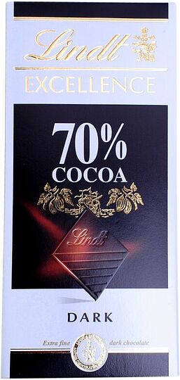 Շոկոլադե սալիկ դառը «Lindt Excellence» 100գ 