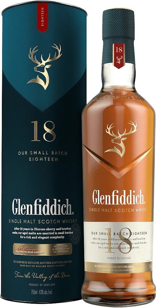 Виски "Glenfiddich 18" 0.7л