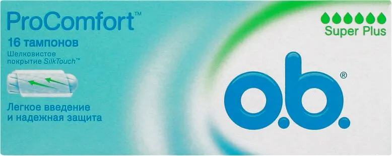 Tampons "o.b. Pro Comfort Silk Touch Super Plus" 16pcs.