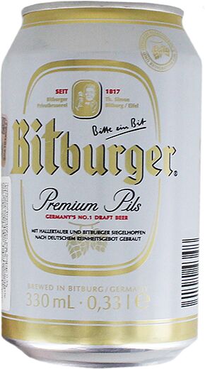 Գարեջուր «Bitburger  Premium» 0.33լ 