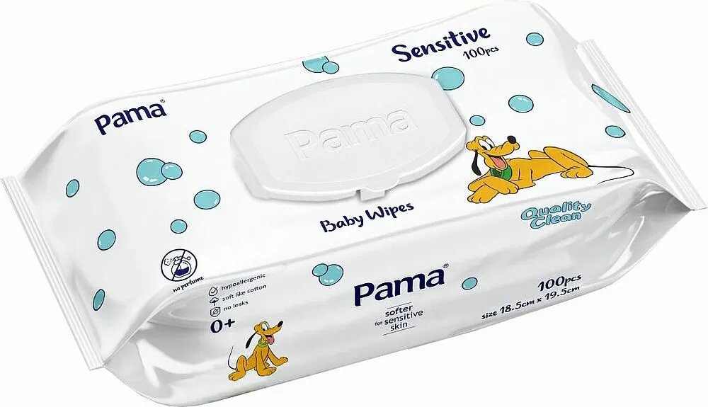 Baby wet wipes "Pama" 100 pcs
