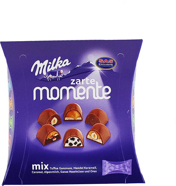 Շոկոլադե կոնֆետներ «Milka Zarte Momente» 169գ