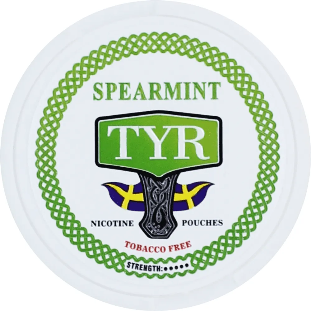 Nicotine mint flavored pouches "TYR" 12g
