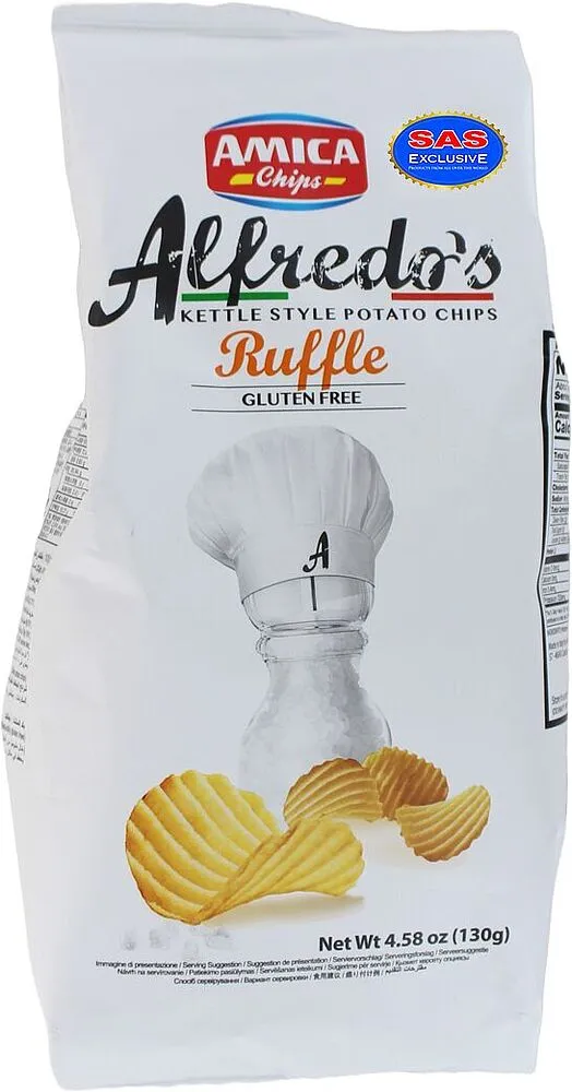 Grill flavored chips "Amica Alfredo's" 130g 