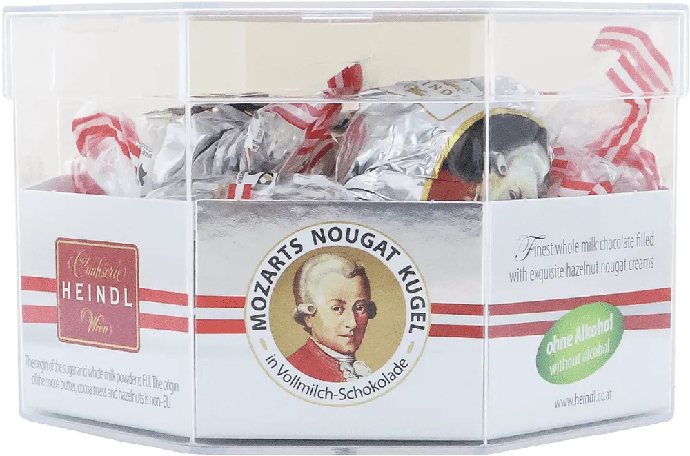 Набор шоколадных конфет "Heindl Mozart Nougat Kugeln" 180г