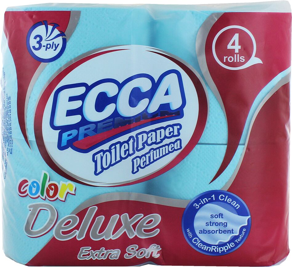 Զուգարանի թուղթ «Ecca Deluxe» 4 հատ
