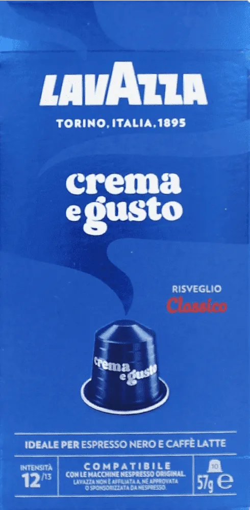 Coffee capsules "Lavazza Crema e Gusto Risveglio Classico" 10pcs, 57g
