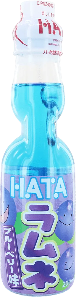Освежающий газированный напиток со вкусом голубики "Hata Blueberry" 200мл 