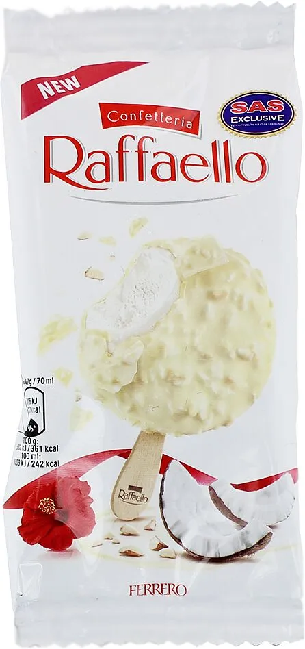 Coconut ice cream "Raffaello" 47g