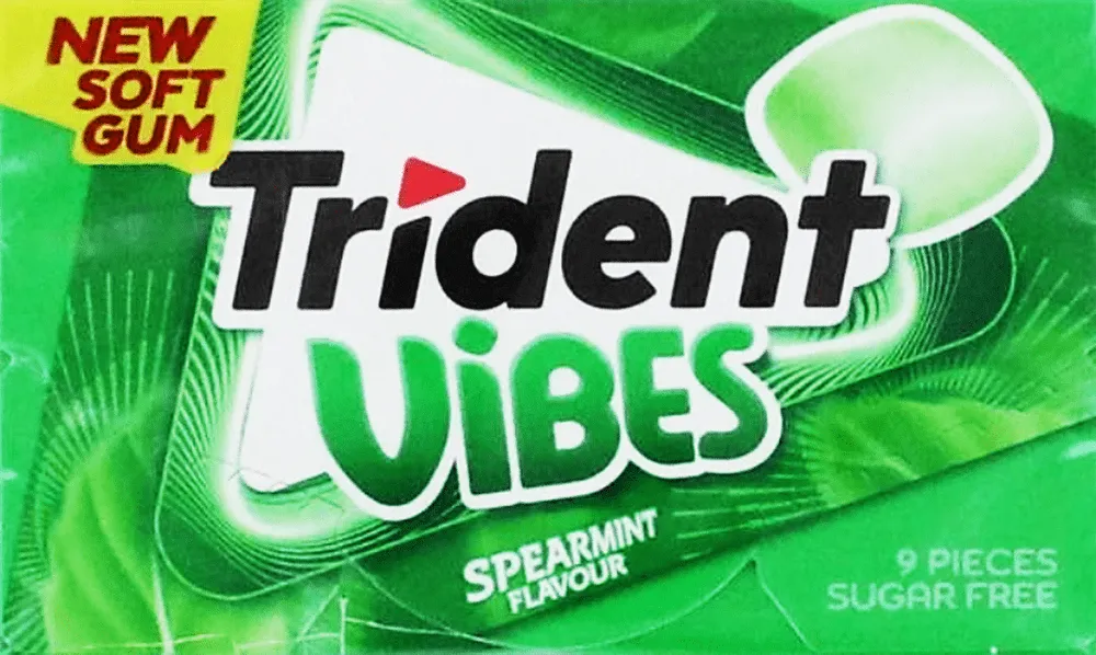 Mint flavored chewing gum "Trident Vibes" 21g

