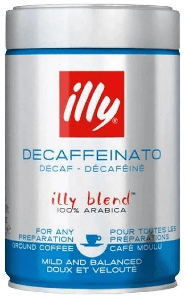 Ground coffee "Illy Arabica Decaffeinato" 250g