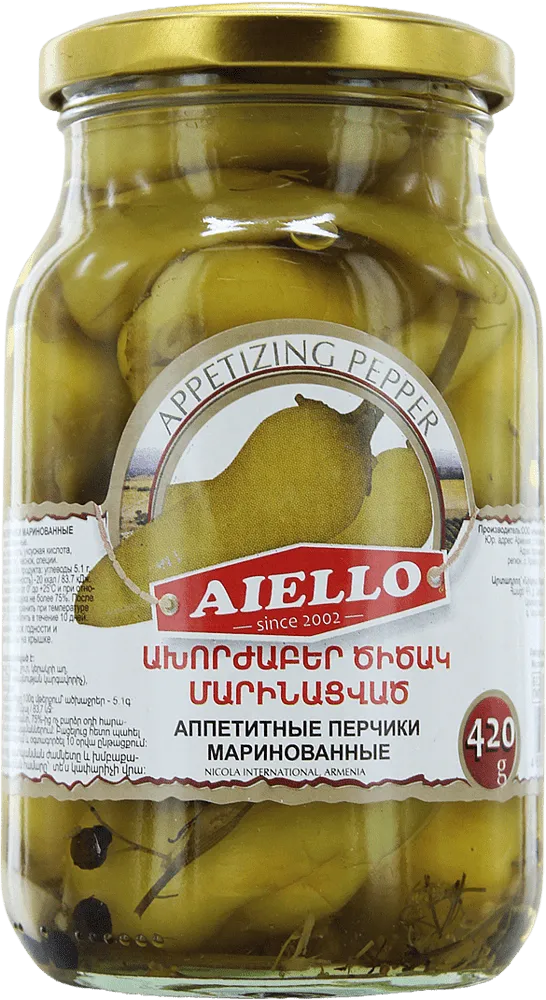 Marinated pepper "Aiello" 420g
