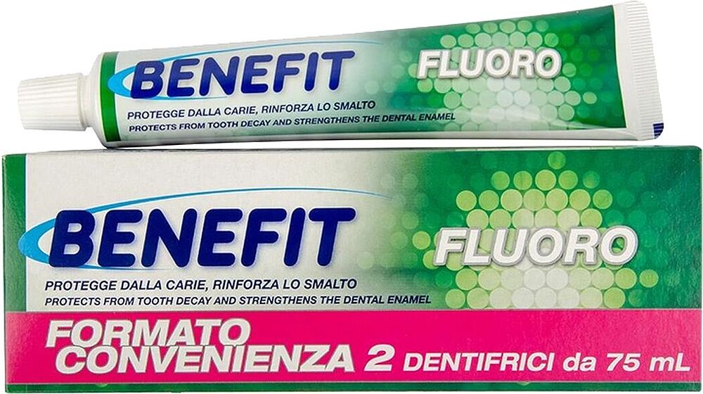 Ատամի մածուկ «Benefit» 2*75մլ