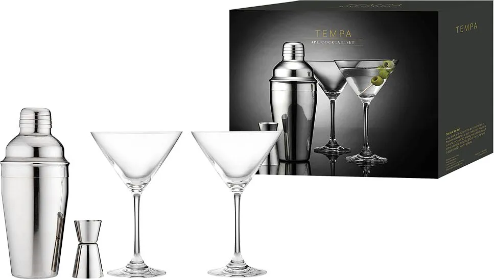 Cocktail shaker set "Tempa" 4pcs
