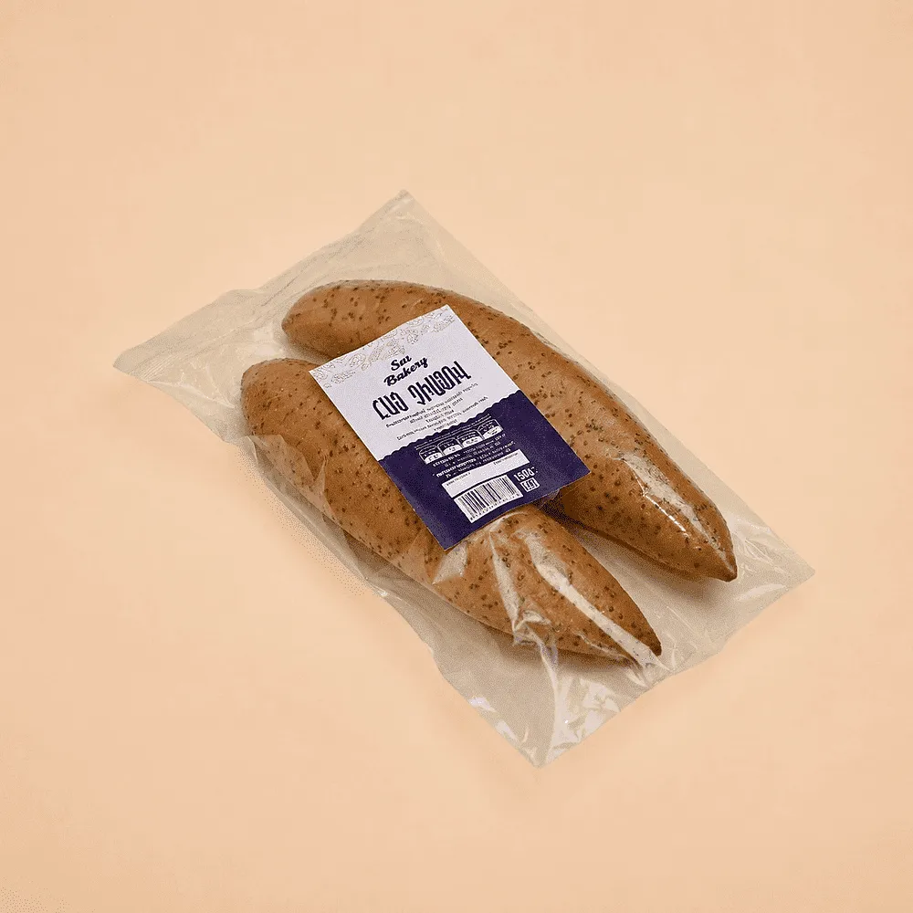 Հաց եղեսպակի սերմերով «SAS Bakery» 150գ (2 հատ)