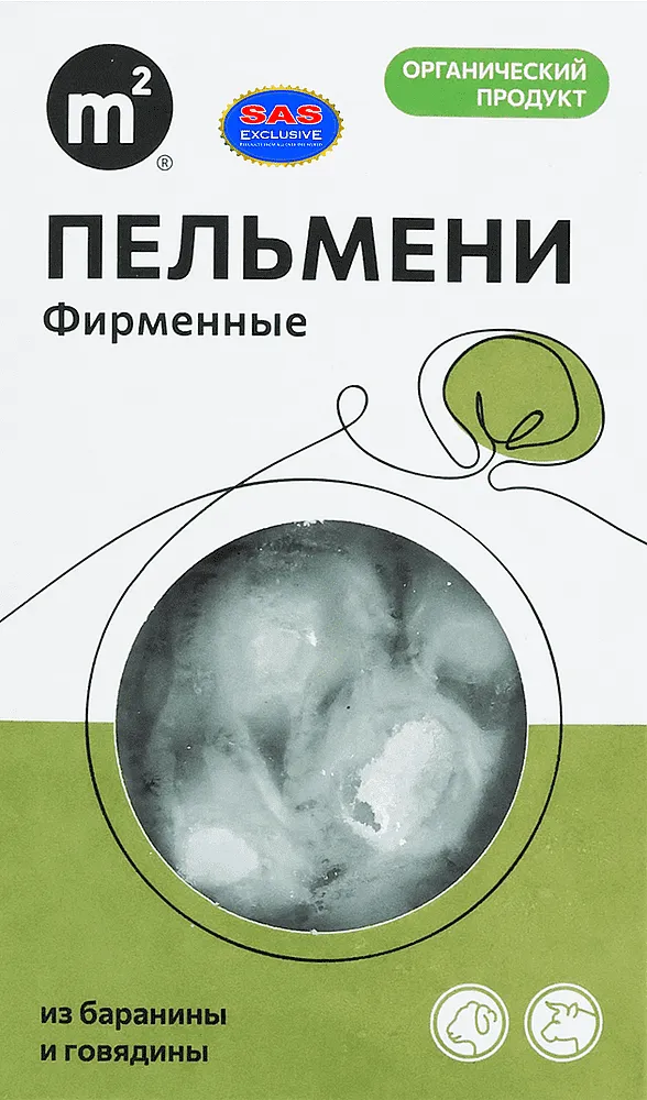 Пельмени фирменные "M2 Органик" 450г
 