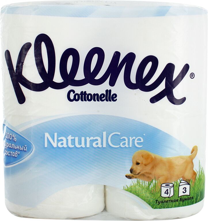 Toilet paper "Kleenex Cottonelle Natural Care" 4 pcs