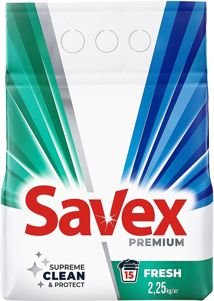 Լվացքի փոշի «Savex Emerald Blossom» 2.25կգ Ունիվերսալ