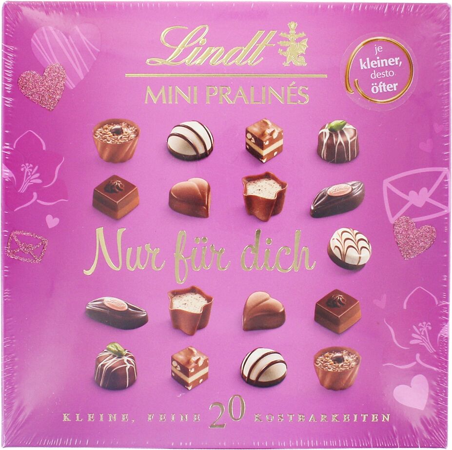 Набор шоколадных конфет "Lindt Mini Pralines" 100г