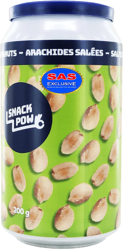 Գետնանուշ աղով «Snack Pow Peanuts» 200գ
