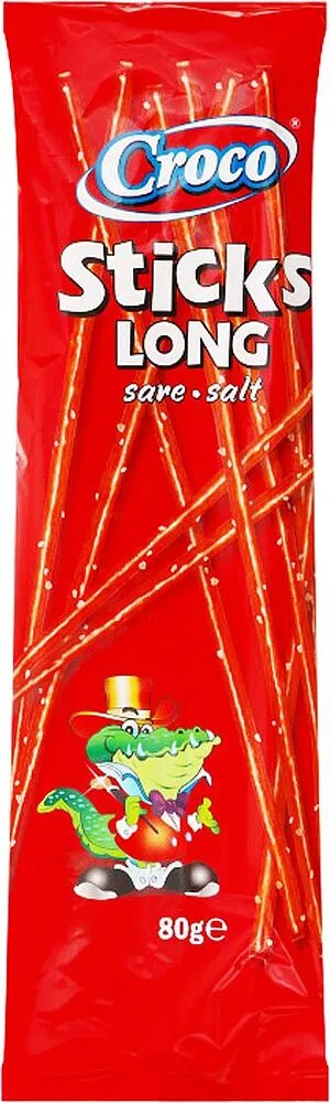 Salty sticks "Croco Sticks Long Salt" 80g
