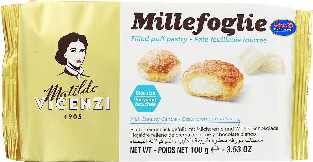 Cookies with milk cream "Matilde Vicenzi" 100g